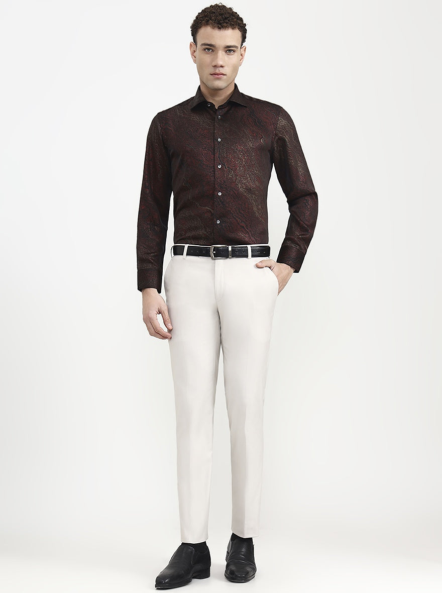 Multicolor Printed Slim Fit Formal Shirt | JadeBlue Super Luxe