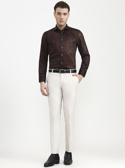 Multicolor Printed Slim Fit Formal Shirt | JadeBlue Super Luxe