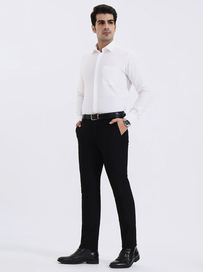 White Checked Slim Fit Formal Shirt | JadeBlue Youth