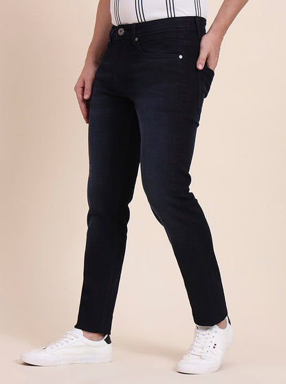 Deep Indigo Blue Washed Slim Fit Jeans | JadeBlue