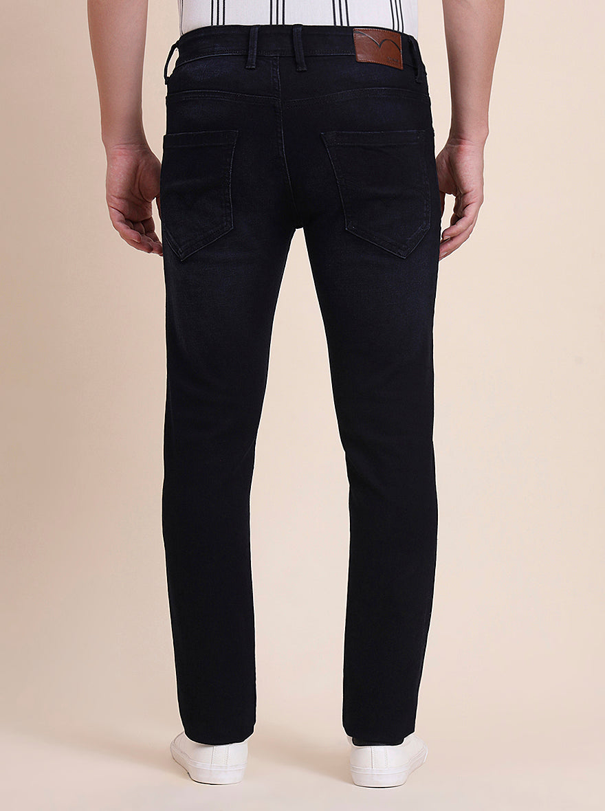 Deep Indigo Blue Washed Slim Fit Jeans | JadeBlue