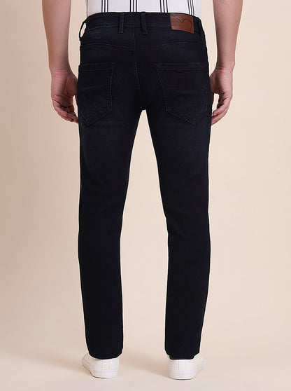 Deep Indigo Blue Washed Slim Fit Jeans | JadeBlue