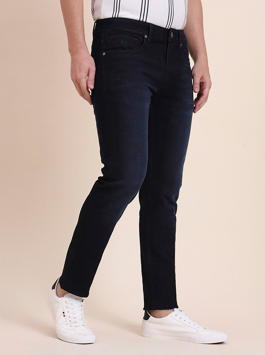 Deep Indigo Blue Washed Slim Fit Jeans | JadeBlue