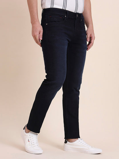 Deep Indigo Blue Washed Slim Fit Jeans | JadeBlue