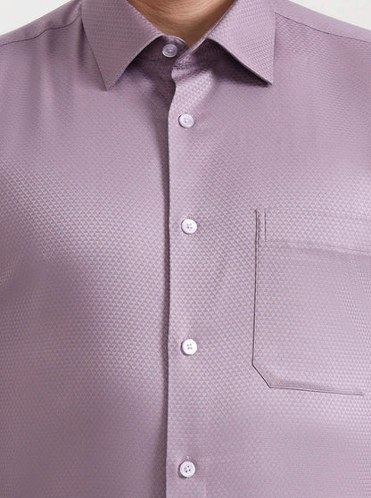 Pink Solid Slim Fit Formal Shirt | JadeBlue Youth