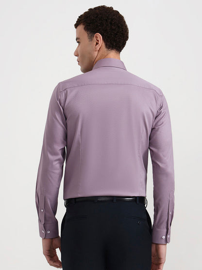 Pink Solid Slim Fit Formal Shirt | JadeBlue Youth