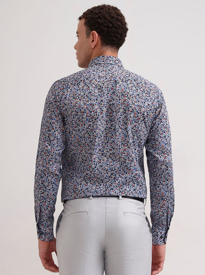 Multicolor Printed Slim Fit Party Wear Shirt | Wyre