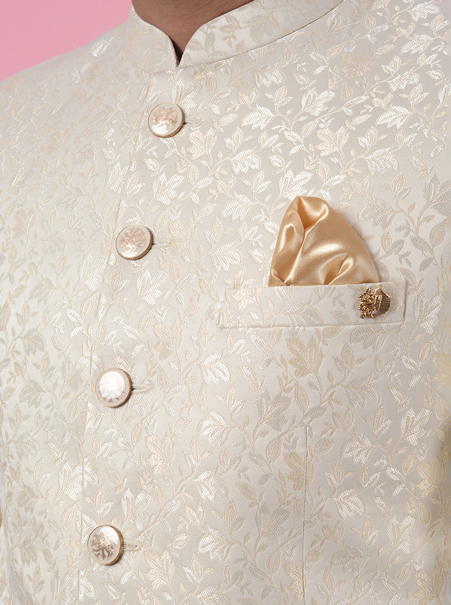 Cream Jodhpuri Suit | JadeBlue