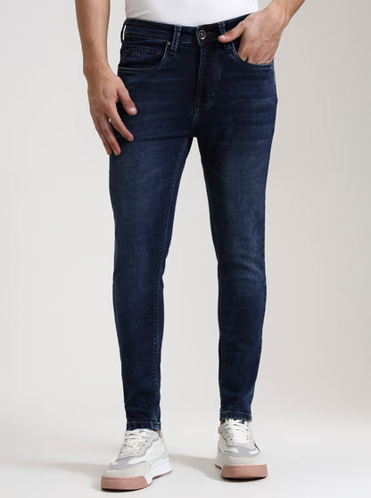 Dark Indigo Washed Rider Fit Jeans | JadeBlue