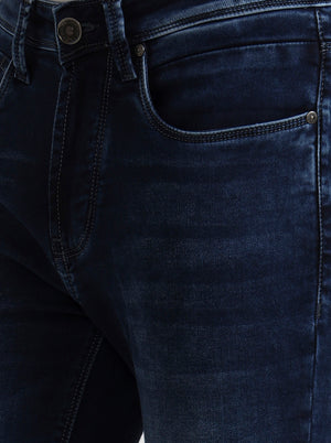 Dark Indigo Washed Rider Fit Jeans | JadeBlue