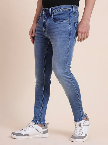Nebula Blue Washed Rider Fit Jeans | JadeBlue