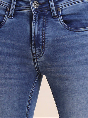 Nebula Blue Washed Rider Fit Jeans | JadeBlue