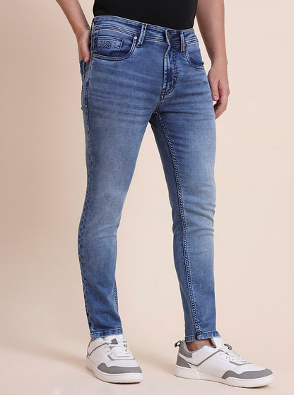 Nebula Blue Washed Rider Fit Jeans | JadeBlue