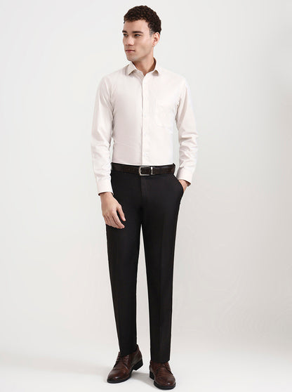 Fawn Solid Slim Fit Formal Shirt | Greenfibre
