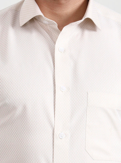 Fawn Solid Slim Fit Formal Shirt | Greenfibre