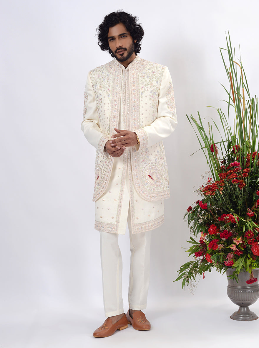 Cream Indowestern | TULA