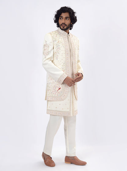 Cream Indowestern | TULA