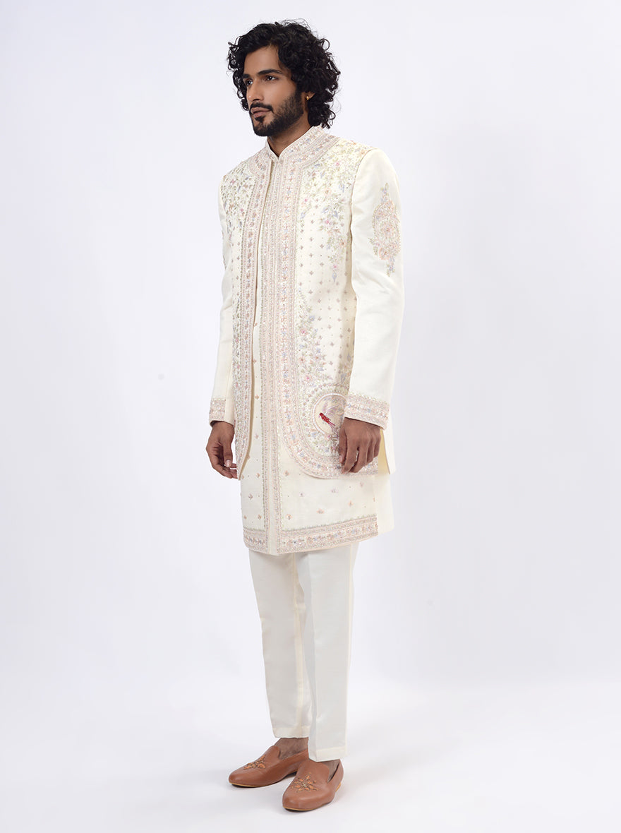Cream Indowestern | TULA