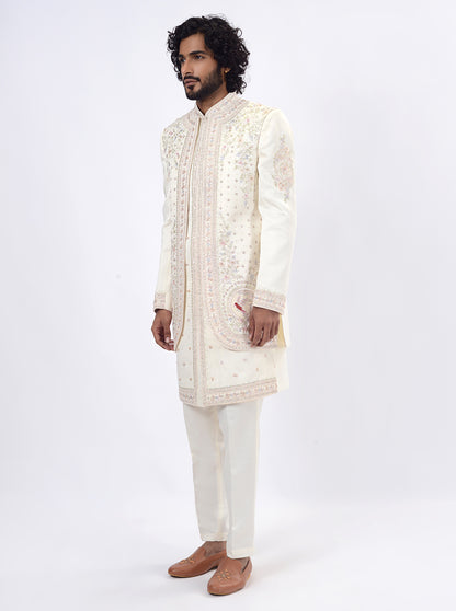 Cream Indowestern | TULA