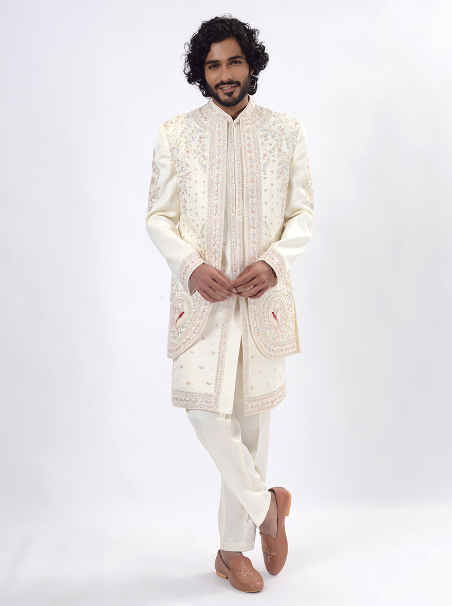 Cream Indowestern | TULA