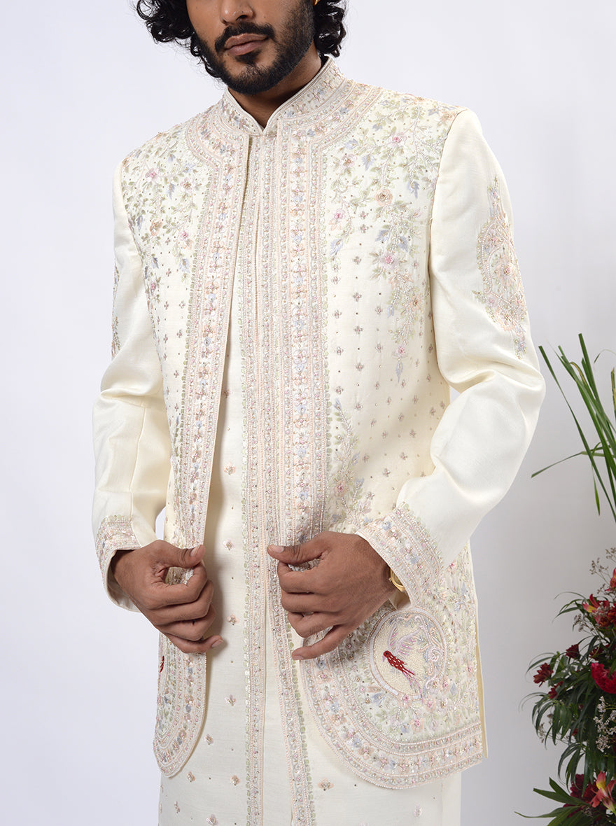 Cream Indowestern | TULA