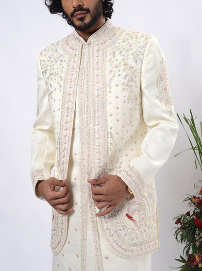 Cream Indowestern | TULA