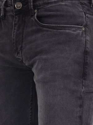 Mid Grey Washed Slim Fit Jeans | JadeBlue