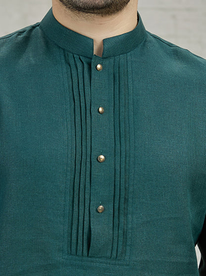 Green Solid Kurta | TULA