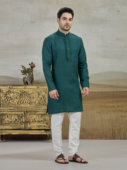 Green Solid Kurta | TULA