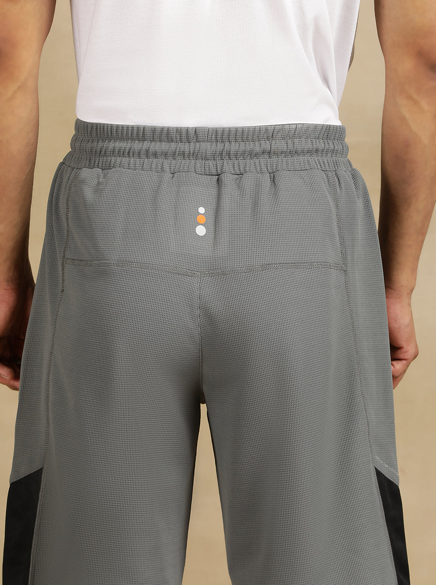 Mid Grey Solid Slim Fit Shorts | Jade Play