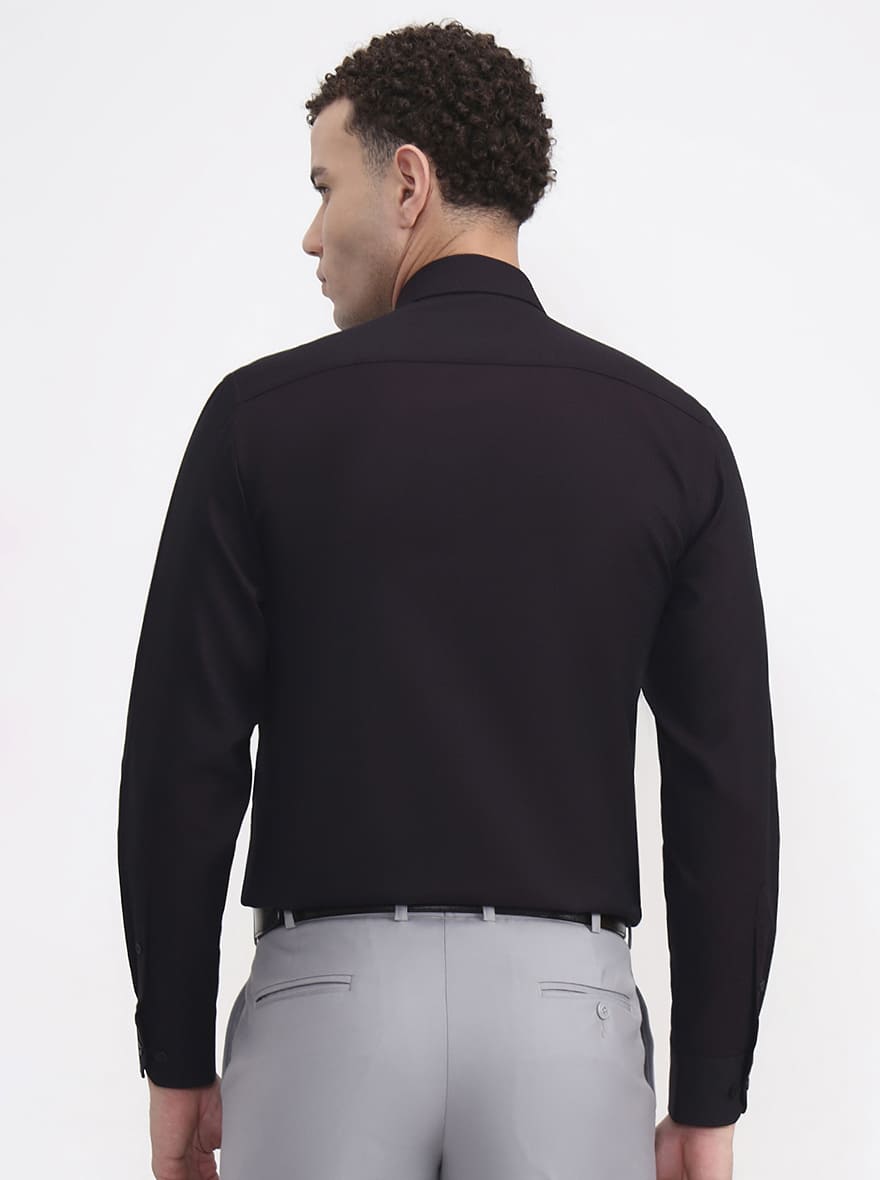 Wine Solid Regular Fit Formal Shirt | JadeBlue