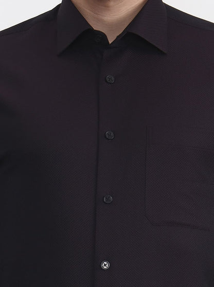 Wine Solid Regular Fit Formal Shirt | JadeBlue