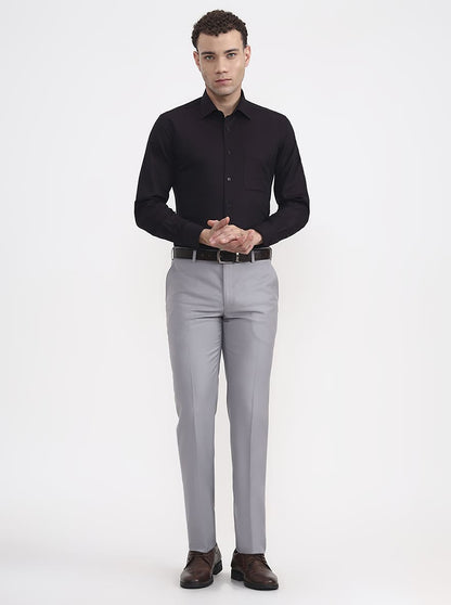 Wine Solid Regular Fit Formal Shirt | JadeBlue