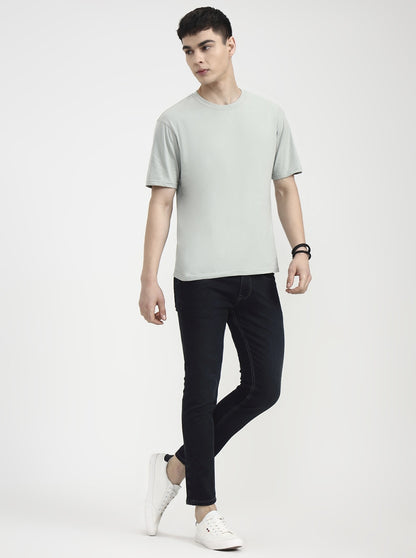 Deep Indigo Blue Solid Rider Fit Jeans | JadeBlue