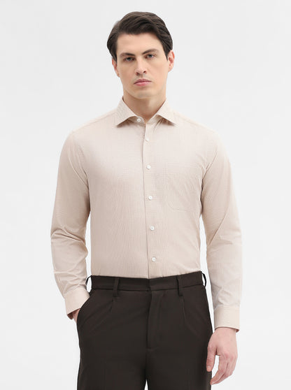 Fawn Solid Slim Fit Formal Shirt | Metal