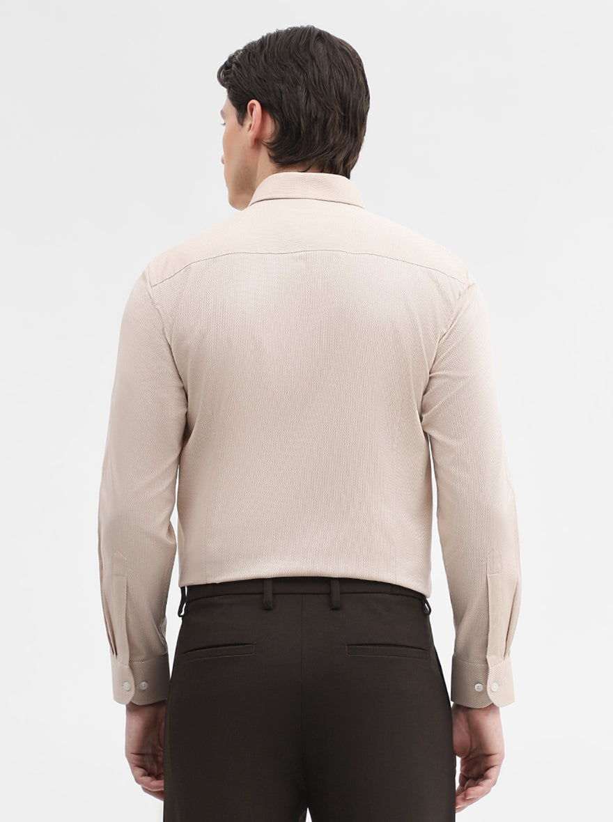 Fawn Solid Slim Fit Formal Shirt | Metal