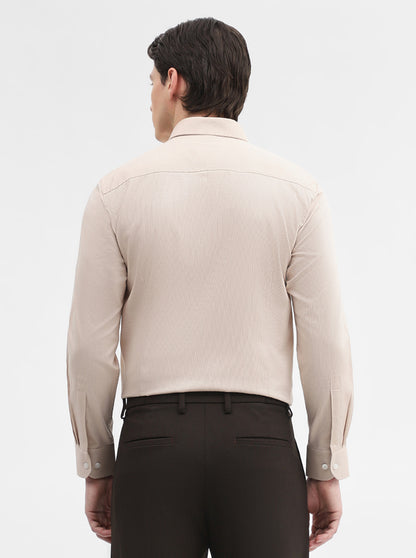 Fawn Solid Slim Fit Formal Shirt | Metal