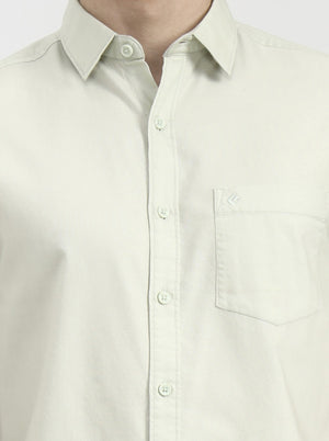 Pista Solid Slim Fit Casual Shirt | Greenfibre
