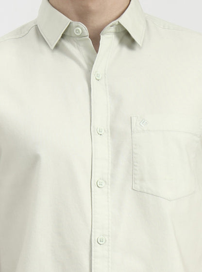 Pista Solid Slim Fit Casual Shirt | Greenfibre