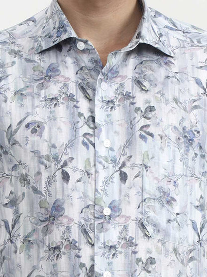 Multicolor Printed Slim Fit Formal Shirt | JadeBlue Super Luxe