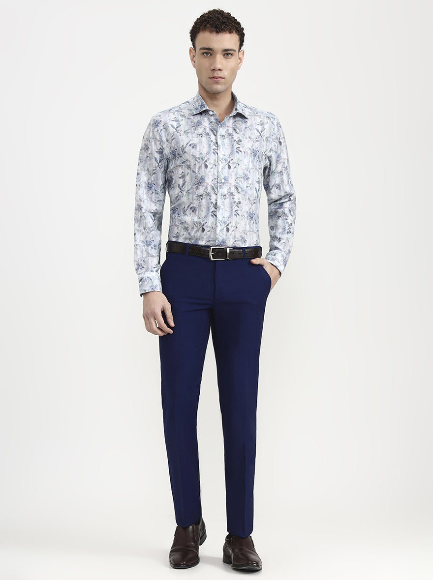 Multicolor Printed Slim Fit Formal Shirt | JadeBlue Super Luxe