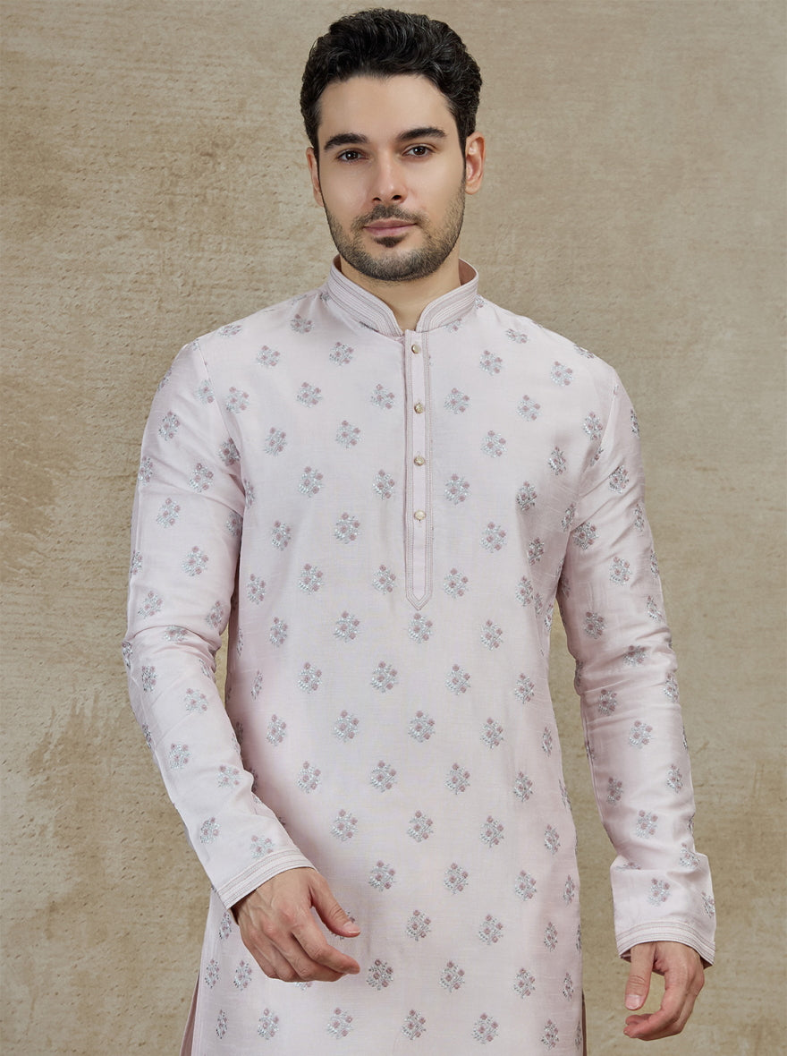 Cream Embroidered Kurta Pajama | TULA