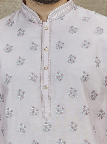 Cream Embroidered Kurta Pajama | TULA