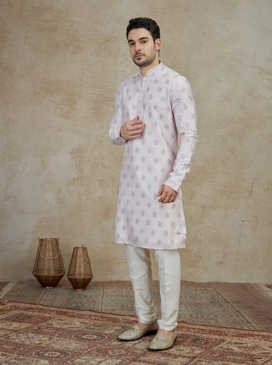Cream Embroidered Kurta Pajama | TULA