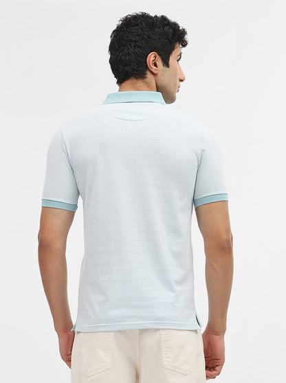 Aquatc Jacquard Slim Fit Polo T-Shirt | Greenfibre