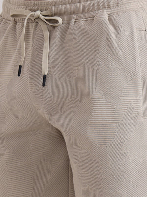 Grey Printed Slim Fit Shorts | JadeBlue