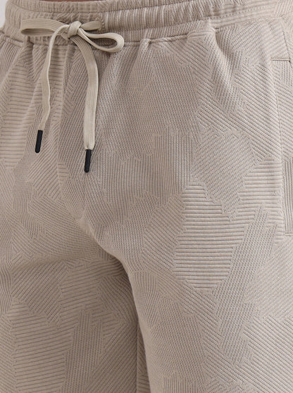 Grey Printed Slim Fit Shorts | JadeBlue