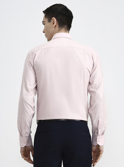 Pink Solid Regular Fit Formal Shirt | JadeBlue
