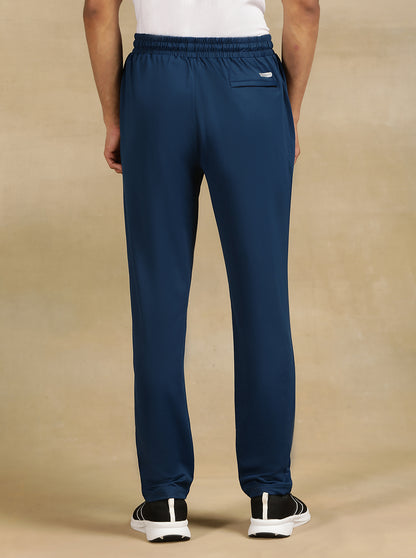 Navy Blue Solid Slim Fit Track Pant | Jade Play