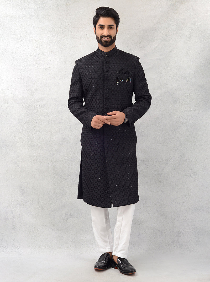 Black Sherwani | Azania